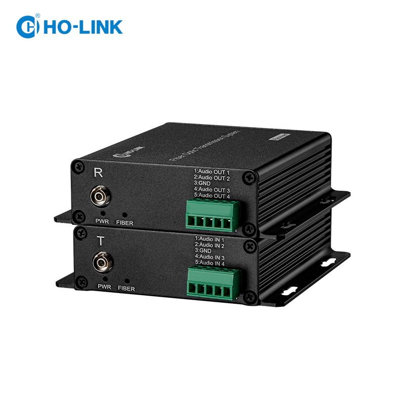 Bộ chuyển đổi audio sang quang 4 kênh phoenix terminal  HO-LINK HL-4TA-TR