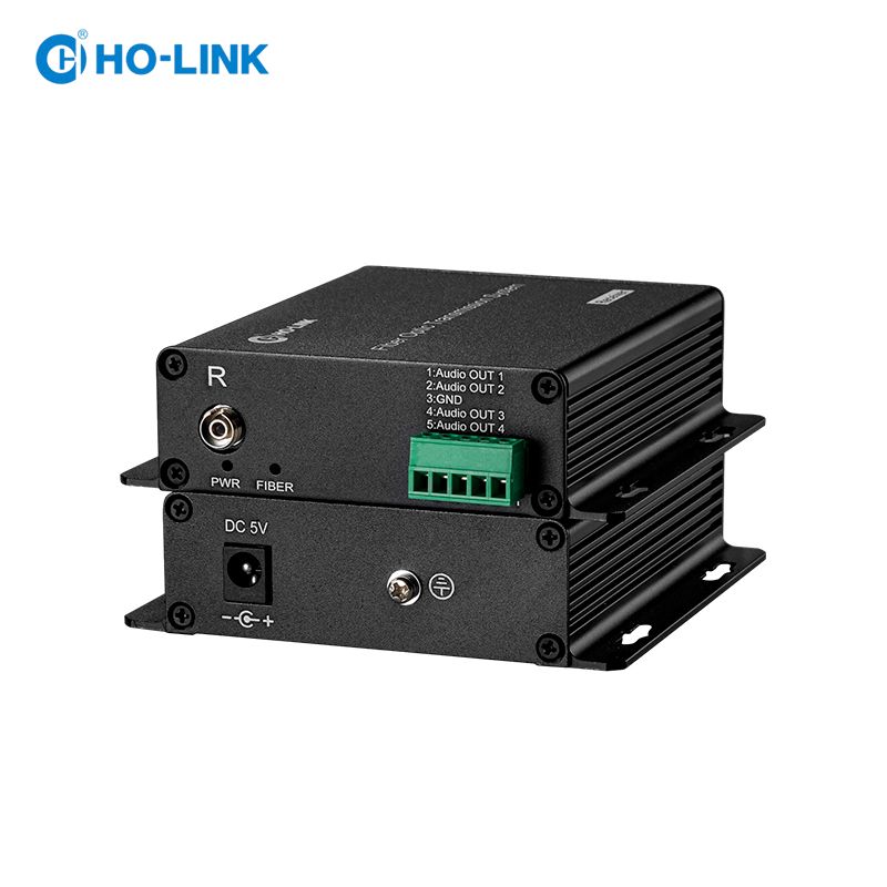 Bộ chuyển đổi audio sang quang 4 kênh phoenix terminal  HO-LINK HL-4TA-TR