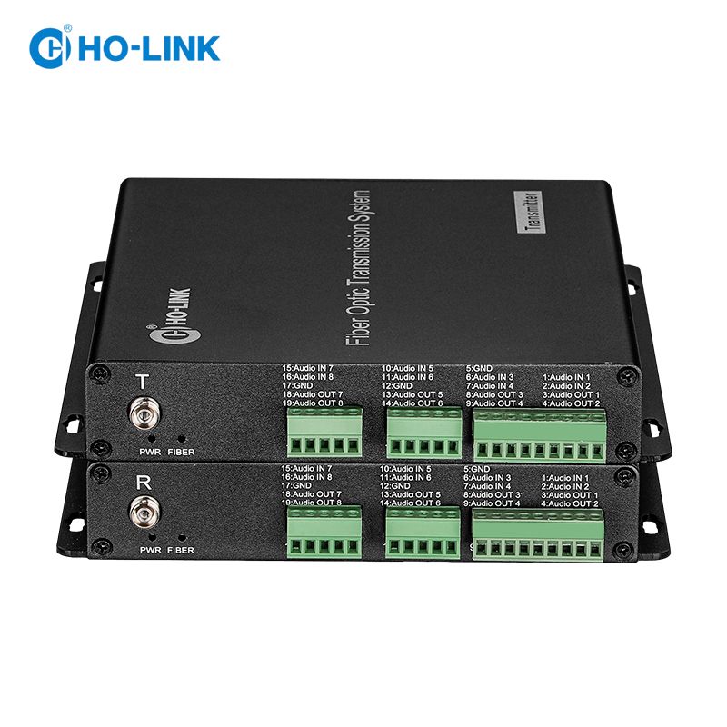 Bộ chuyển đổi audio sang quang 8 kênh phoenix terminal  2 chiều HO-LINK HL-808TA-TR