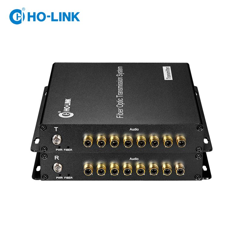 Bộ chuyển đổi audio sang quang 8 kênh RCA 1 chiều HO-LINK HL-8AS-20TR