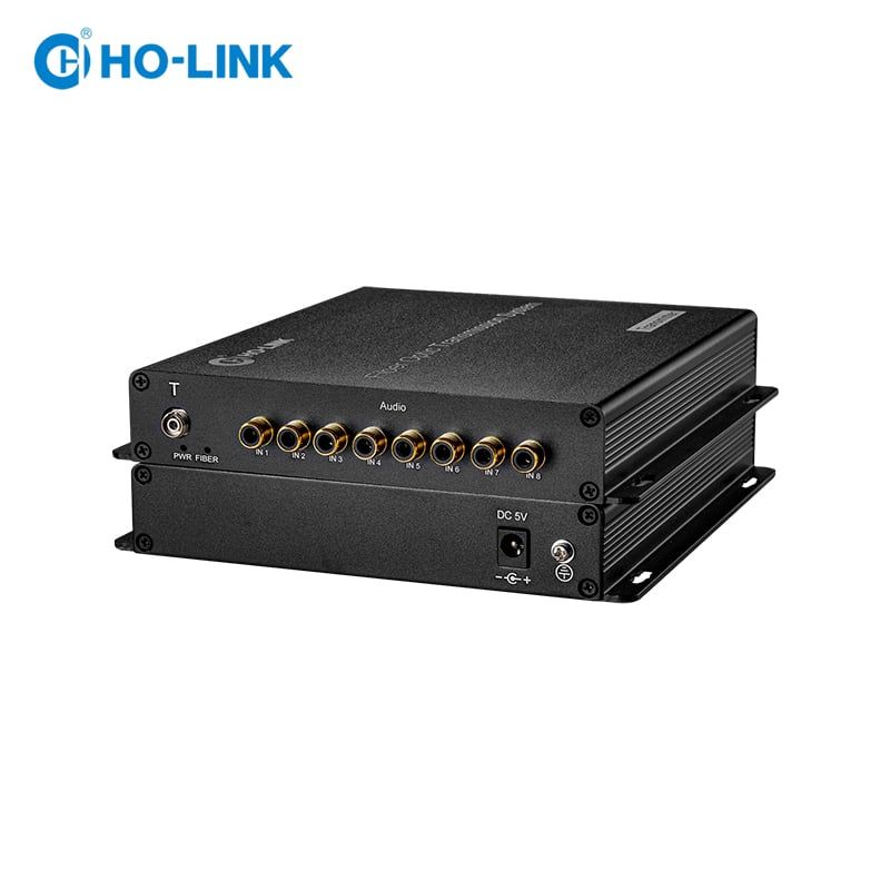 Bộ chuyển đổi audio sang quang 8 kênh RCA 1 chiều HO-LINK HL-8AS-20TR