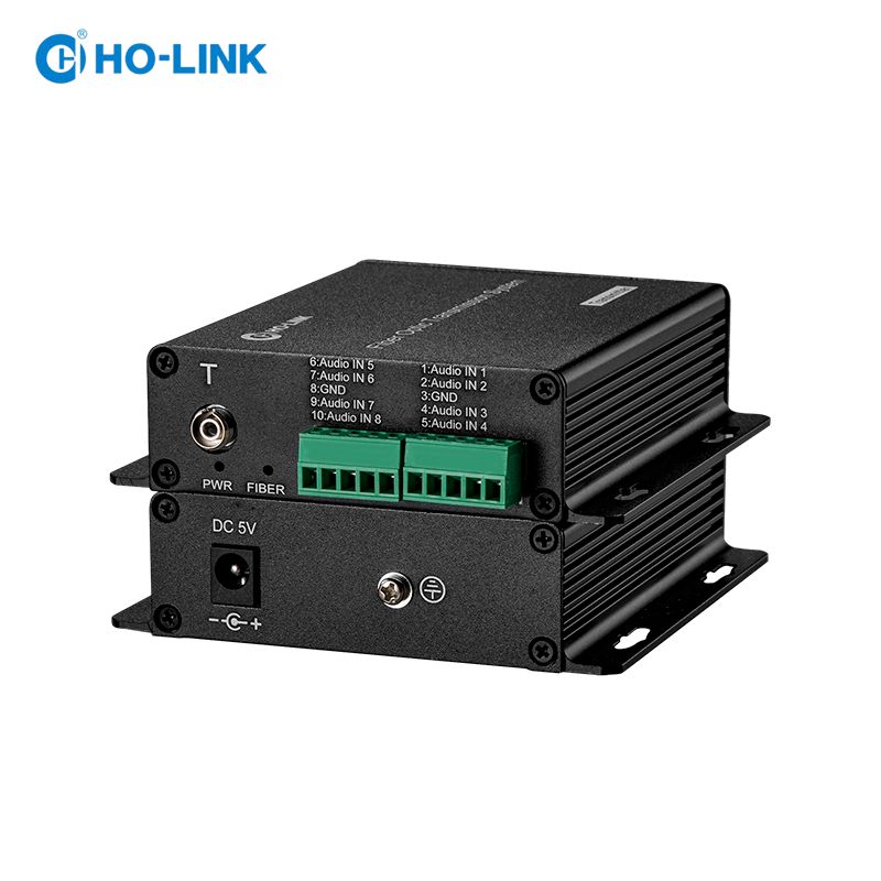 Bộ chuyển đổi audio sang quang 8 kênh phoenix terminal  HO-LINK HL-8TA-TR