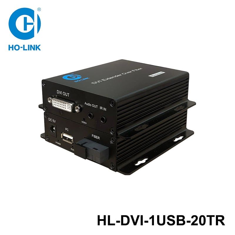 Bộ chuyển đổi DVI sang quang có cổng USB HO-LINK HL-DVI-1USB-20TR