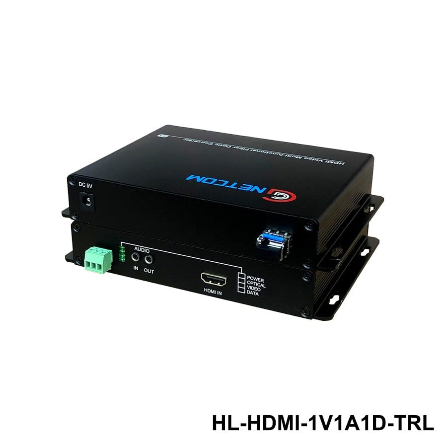 Bộ chuyển đổi HDMI sang quang GNETCOM HL-HDMI-1V1D1A-TRL