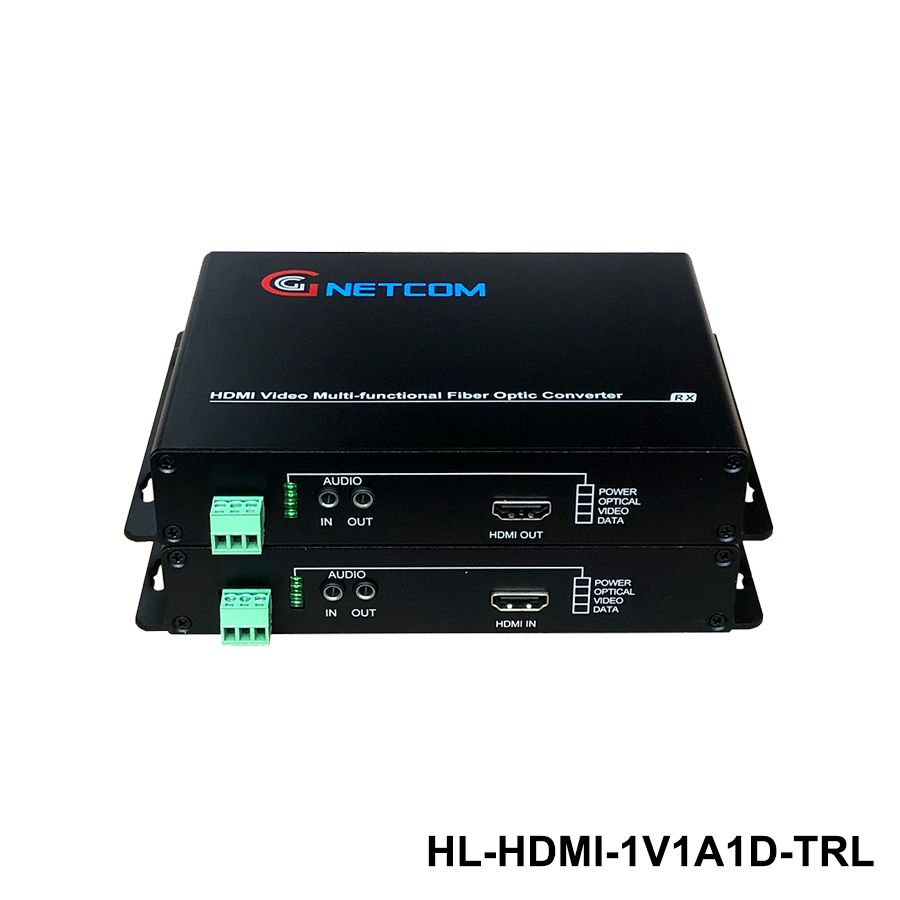Bộ chuyển đổi HDMI sang quang GNETCOM HL-HDMI-1V1D1A-TRL