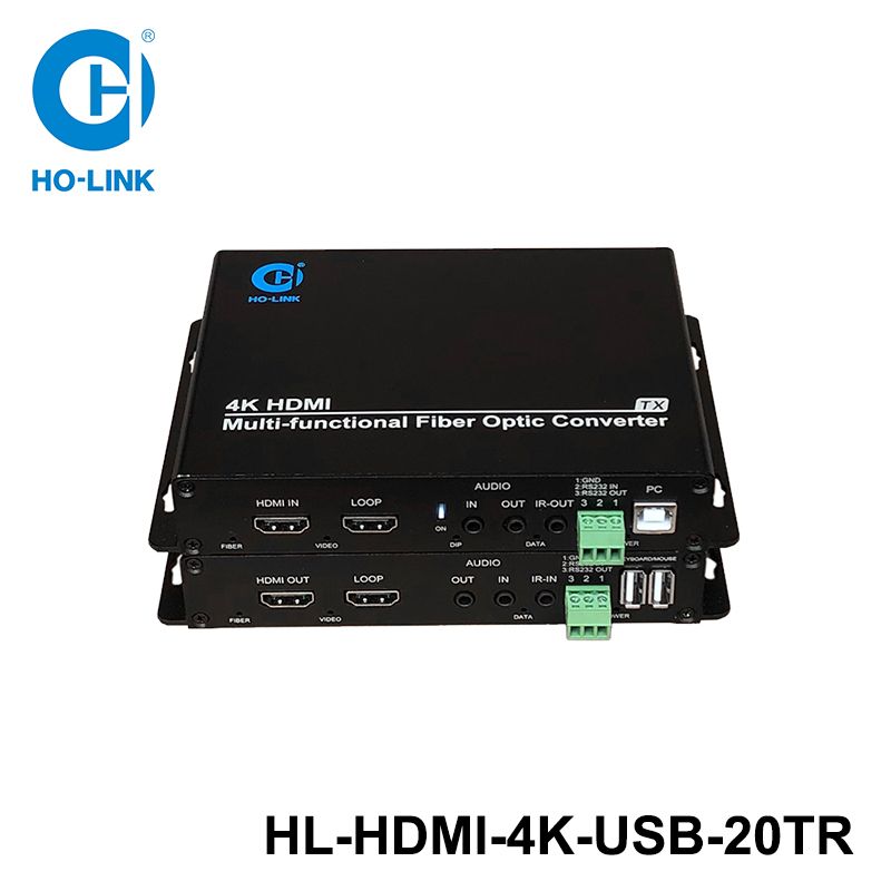 Bộ chuyển đổi HDMI sang quang 4K có USB HO-LINK HL-HDMI-4K-USB-20TR
