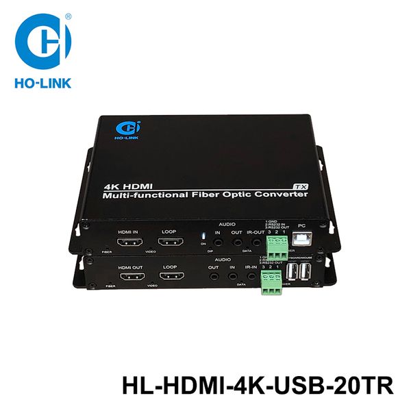  Bộ chuyển đổi HDMI sang quang 4K có USB HO-LINK HL-HDMI-4K-USB-20TR 