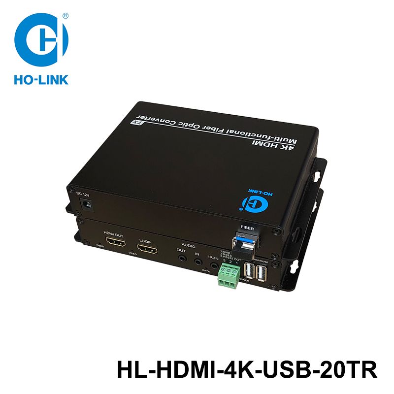 Bộ chuyển đổi HDMI sang quang 4K có USB HO-LINK HL-HDMI-4K-USB-20TR