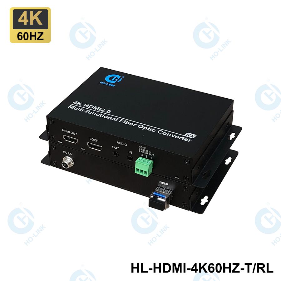 HL-HDMI-4K60HZ- T/RL Bộ chuyển đổi HDMI sang quang 4K 60HZ HO-LINK
