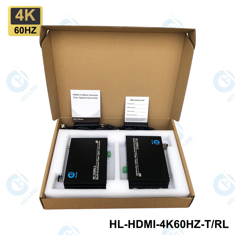 HL-HDMI-4K60HZ- T/RL Bộ chuyển đổi HDMI sang quang 4K 60HZ HO-LINK