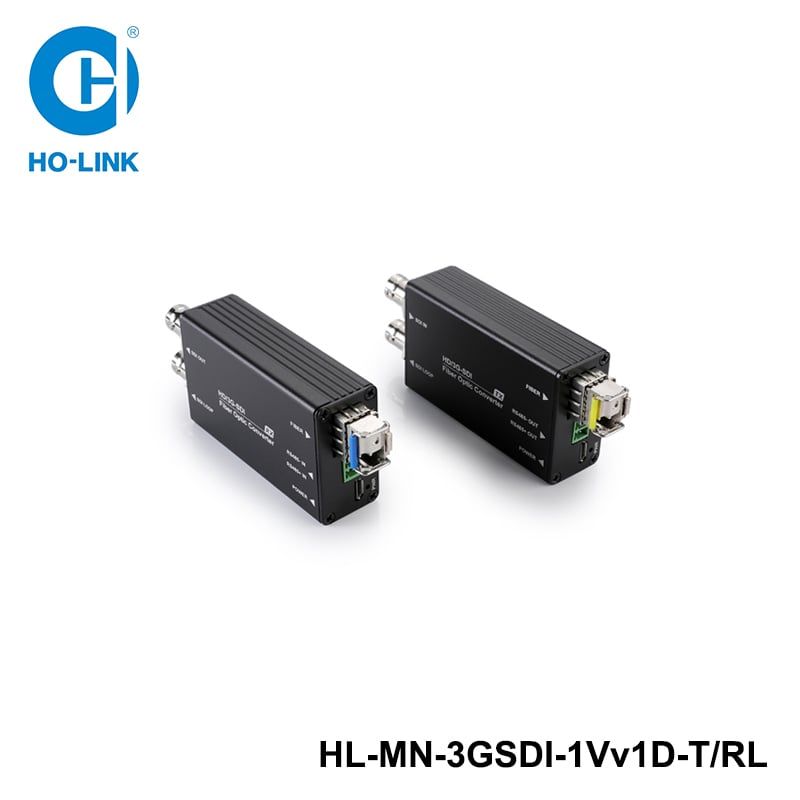 Bộ chuyển đổi SDI qua quang mini HO-LINK HL-MN-3GSDI-1Vv1D-T/RL