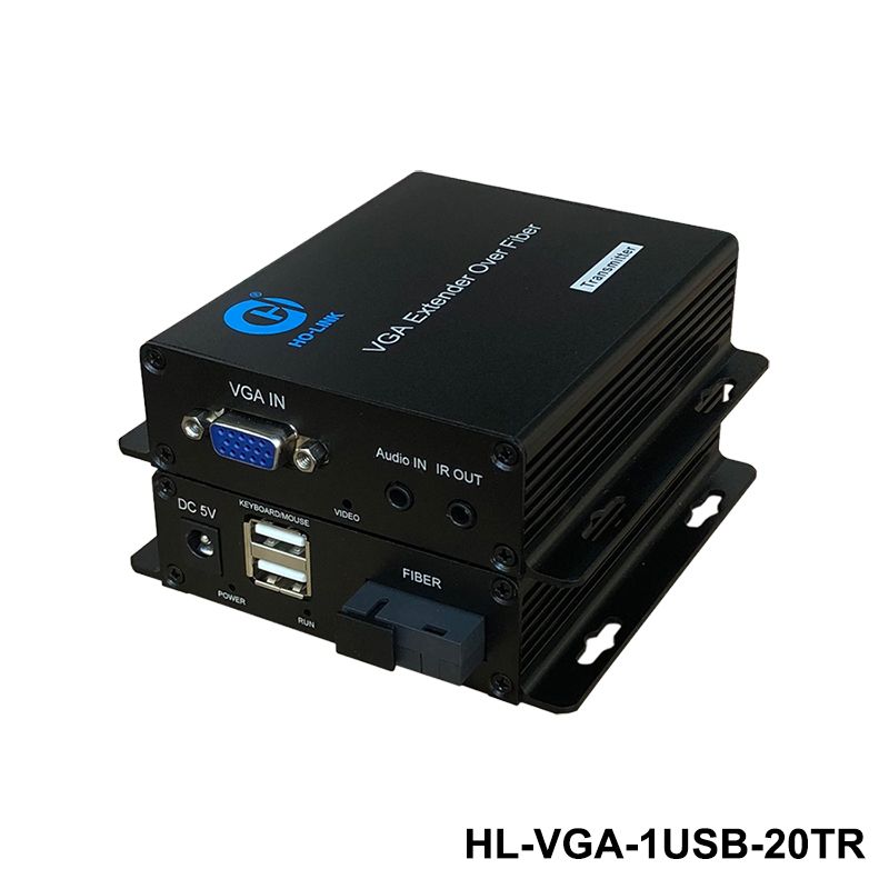 Bộ chuyển đổi VGA sang quang có cổng USB HO-LINK HL-VGA-1USB-20TR