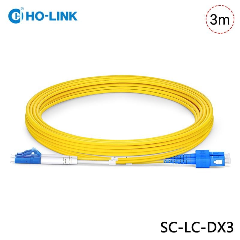 Dây nhảy quang SC-LC/UPC-SM-DX-3.0mm-G652D-PVC