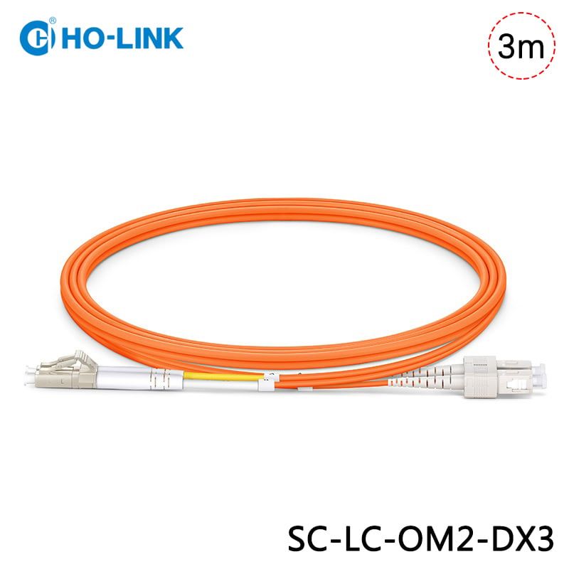Dây nhảy quang SC-LC/UPC-MM-DX-3.0mm-OM2-PVC