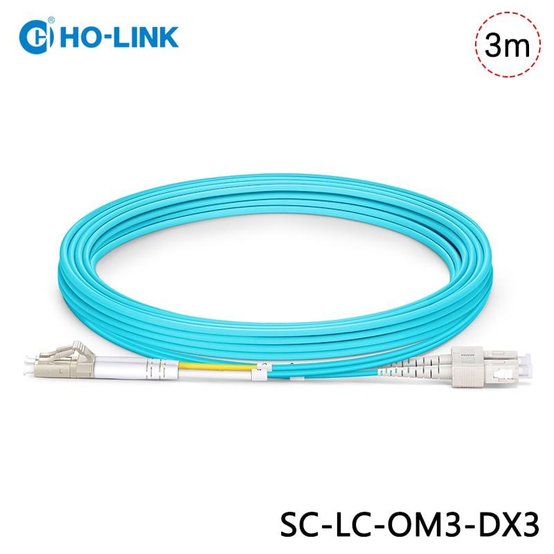 Dây nhảy quang SC-LC/UPC-MM-DX-3.0mm-OM3-PVC
