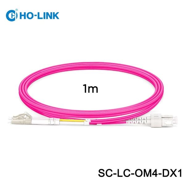  Dây nhảy quang SC-LC/UPC-MM-DX-2.0mm-OM4 