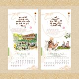  Bộ Lịch Thư Pháp Làng Mai 2025 - Ý Thức Em Mặt Trời Tỏ Rạng 