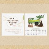  Bộ Lịch Thư Pháp Làng Mai 2025 - Ý Thức Em Mặt Trời Tỏ Rạng 
