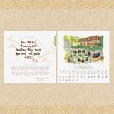  Bộ Lịch Thư Pháp Làng Mai 2025 - Ý Thức Em Mặt Trời Tỏ Rạng 