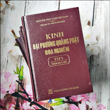  Kinh Hoa Nghiêm (Bộ 4 tập, bìa da, gáy tròn) 