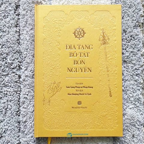  Kinh Địa Tạng Bồ Tát Bổn Nguyên - Bản cao cấp, bìa cứng vàng 
