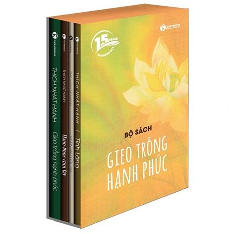  Bộ Gieo Trồng Hạnh Phúc - Thích Nhất Hạnh (4 quyển, có hộp) 