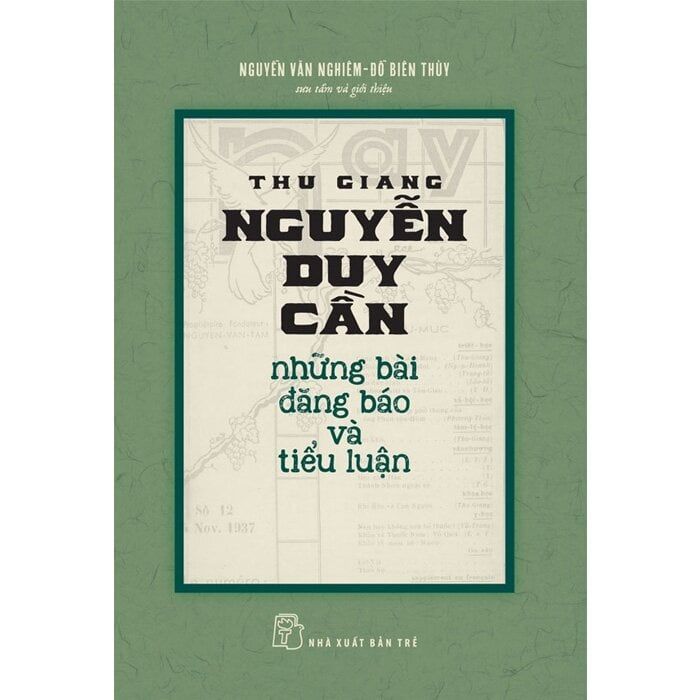  Sách - Thu Giang Nguyễn Duy Cần - Những Bài Đăng Báo Và Tiểu Luận 