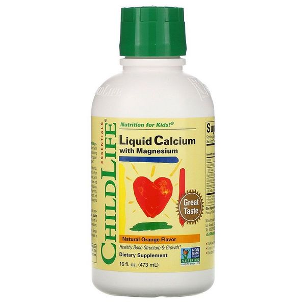 ChildLife Liquid Calcium 473ml - Vitamin Bổ Sung Canxi Và Kẽm Cho Bé