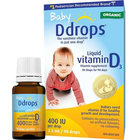 D Drops Baby Organic Liquid Vitamin D3 400IU - Bổ Sung Vitamin D3 Cho Trẻ Sơ Sinh