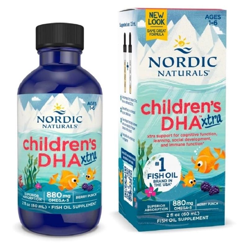 Nordic Naturals Children's DHA Xtra - Bổ Sung DHA Cho Bé Từ 1 Đến 6 Tuổi