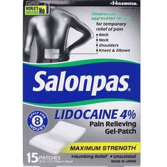 Salonpas Lidocaine 4% - Miếng dán giảm đau