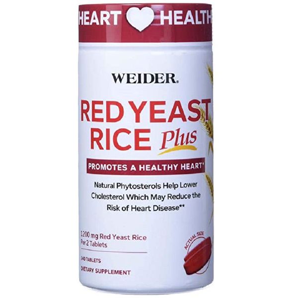 Weider Red Yeast Rice Plus 1200mg - Viên Uống Hỗ Trợ Tim Mạch