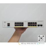  C1000-16FP-2G-L Thiết bị chuyển mạch Cisco C1000 16port GE,Full POE,2x1G SFP,PCordUK 