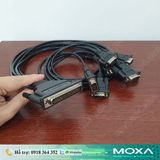  CBL-M62M9x8-100 | Cáp sử dụng cho card PCI CP-118U/CP-138U Moxa, DB62 male to 8 x DB9 male serial cable, 1 m 