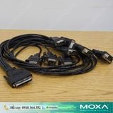  CBL-M68M9x8-100 | Cáp tín hiệu cho card PCI CP-118EL, CP-168EL Moxa(SCSI VHDCI 68 Đực sang 8 cổng DB9 Đực, 1m) 