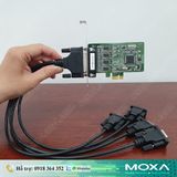  CP-104EL-A-DB9M | Card chuyển đổi tín hiệu Moxa 4 cổng RS-232 PCI Express x1 serial board (Bao gồm cáp DB9 đực) 
