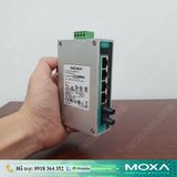  EDS-205A-M-ST-T | Switch công nghiệp 4 cổng điện 10/100Mbps và 1 cổng quang Multimode, Giắc cắm quang ST,  -40 - 75°C 