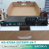  IKS-6726A-2GTXSFP-24-T |  Switch công nghiệp Rackmount 19'', 8 cổng điện có sẵn 10/100Mbps, 2 cổng COMBO điện và SFP Gigabit, Tùy chọn 2 Mô đun mở rộng cổng mạng, 1 nguồn cấp điện áp 24VDC, -40 - 75°C 