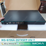  IKS-6726A-2GTXSFP-HV-T | Switch công nghiệp Rackmount 19'', 8 cổng điện có sẵn 10/100Mbps, 2 cổng COMBO điện và SFP Gigabit, Tùy chọn 2 Mô đun mở rộng cổng mạng, 1 nguồn cấp điện áp 100-240VAC, -40 - 75°C 