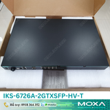  IKS-6726A-2GTXSFP-HV-T | Switch công nghiệp Rackmount 19'', 8 cổng điện có sẵn 10/100Mbps, 2 cổng COMBO điện và SFP Gigabit, Tùy chọn 2 Mô đun mở rộng cổng mạng, 1 nguồn cấp điện áp 100-240VAC, -40 - 75°C 