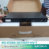  IKS-6726A-2GTXSFP-HV-T | Switch công nghiệp Rackmount 19'', 8 cổng điện có sẵn 10/100Mbps, 2 cổng COMBO điện và SFP Gigabit, Tùy chọn 2 Mô đun mở rộng cổng mạng, 1 nguồn cấp điện áp 100-240VAC, -40 - 75°C 