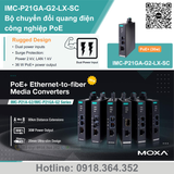  IMC-P21GA-G2-LX-SC Bộ chuyển đổi quang điện PoE Gigabit Singlemode SC Moxa Việt Nam 
