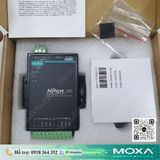  Nport 5230 W-Adapter | Thiết bị chuyển đổi 1 cổng COM RS232 và 1 cổng RS-422/485 sang Ethernet, 0 đến 55°C, kèm nguồn adapter 