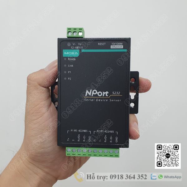 NPort 5232 | MOXA Serial Device Server, 1 Ethernet Port, 1 Serial Port