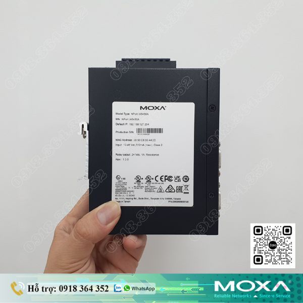 NPort IA5450A | Bộ chuyển đổi 4 cổng RS-232/422/485 sang 2 cổng Ethern ...