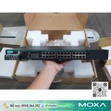  PT-7528-24TX-HV-HV | Switch Layer 2 loại quản lý cho điện lực IEC 61850, 24 cổng điện 10/100BaseT(X), 1 khe cắm mạng mở rộng, kiểu cắm cáp mặt trước, 2 nguồn cách ly, 88 - 300 VDC hoặc 85 - 264 VAC), -40 đến 85°C 