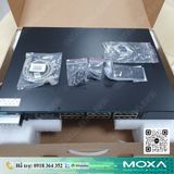  PT-7528-24TX-HV-HV | Switch Layer 2 loại quản lý cho điện lực IEC 61850, 24 cổng điện 10/100BaseT(X), 1 khe cắm mạng mở rộng, kiểu cắm cáp mặt trước, 2 nguồn cách ly, 88 - 300 VDC hoặc 85 - 264 VAC), -40 đến 85°C 