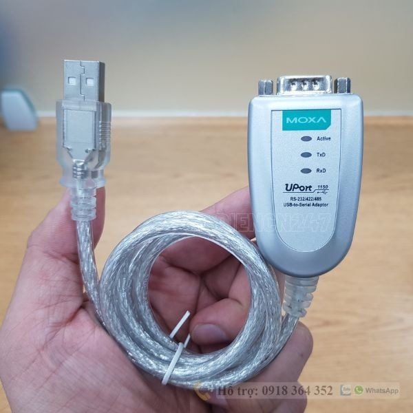  Uport 1150 Bộ chuyển đổi tin hiệu Moxa USB-COM (RS-232/485/422) 