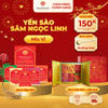  Set 6 hộp nhỏ Yến sào Sâm Ngọc Linh - Yến sào Khánh Hòa chưng sẵn 35% (hộp 70ml) 
