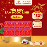  Gói 20 hộp nhỏ Yến sào Sâm Ngọc Linh - Yến sào Khánh Hòa chưng sẵn 35% (hộp 70ml) 